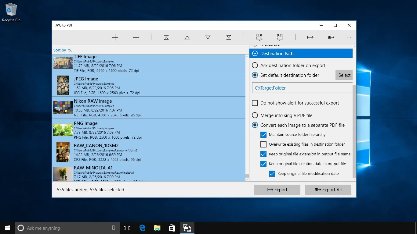 JPG to PDF : Export All Images into PDF screenshot 2