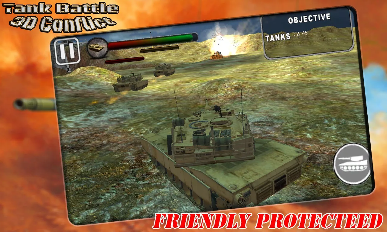 Tank Battle 3D Conflict screenshot 1