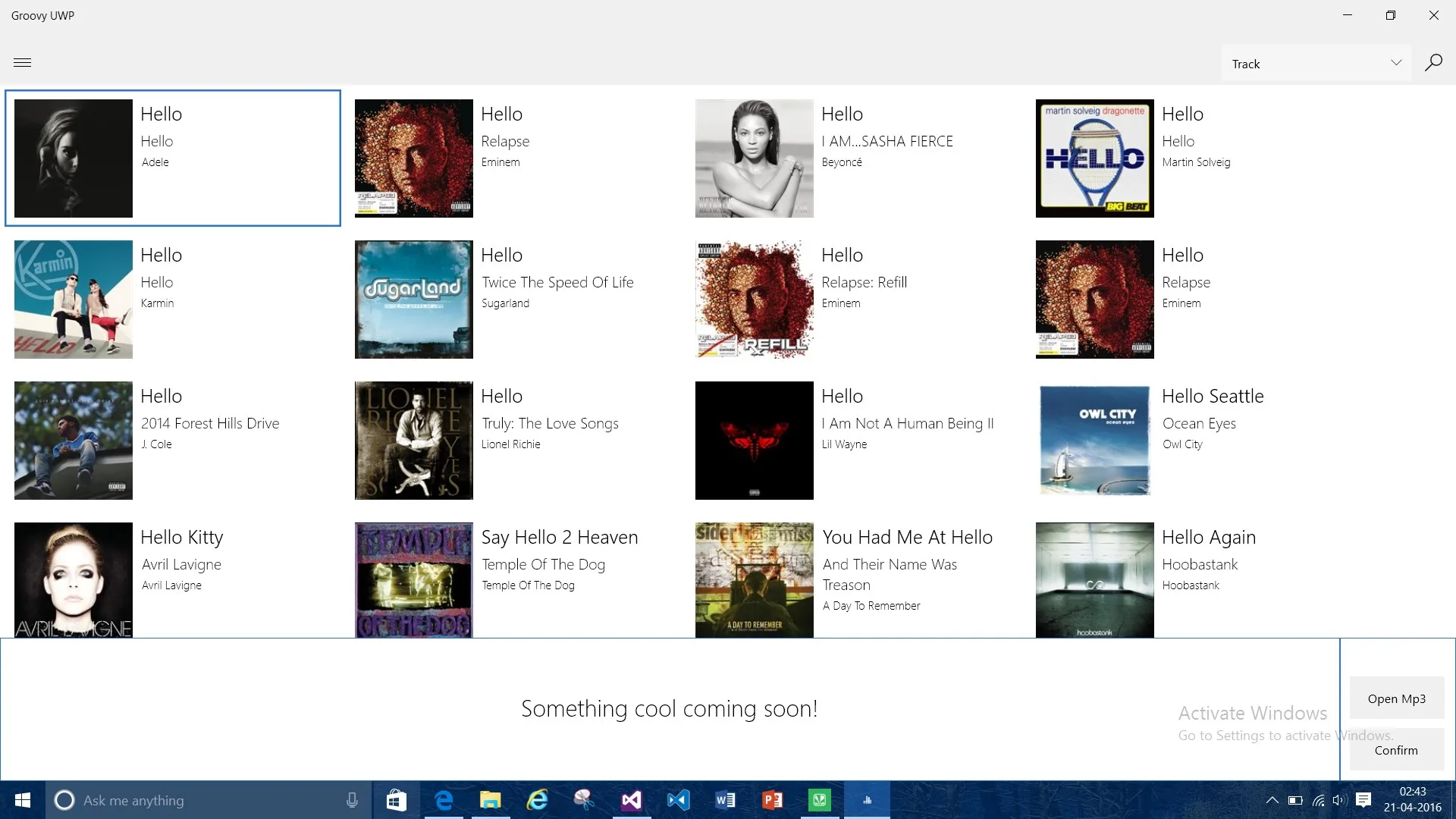Groovy UWP screenshot 1