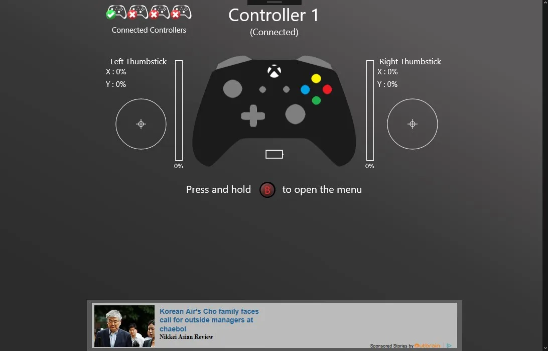 Game Controller Tester screenshot 1