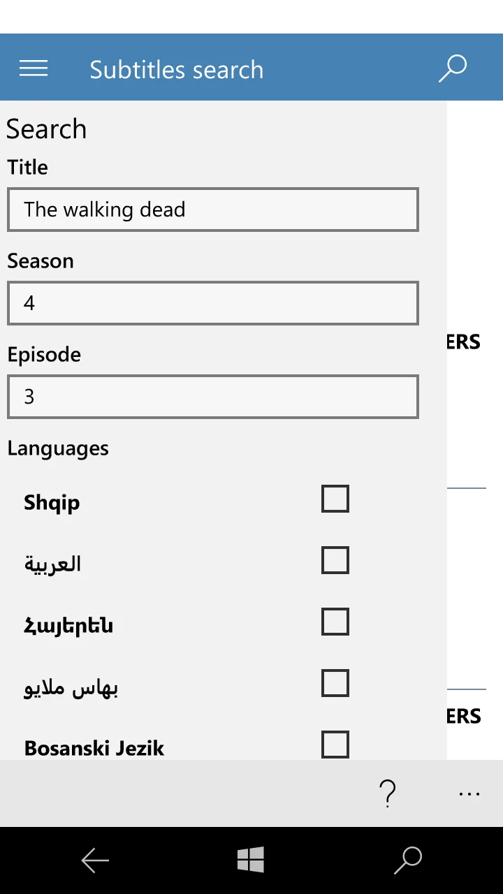 Subtitles Finder screenshot 4