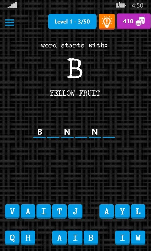 1 Word Quiz screenshot 1