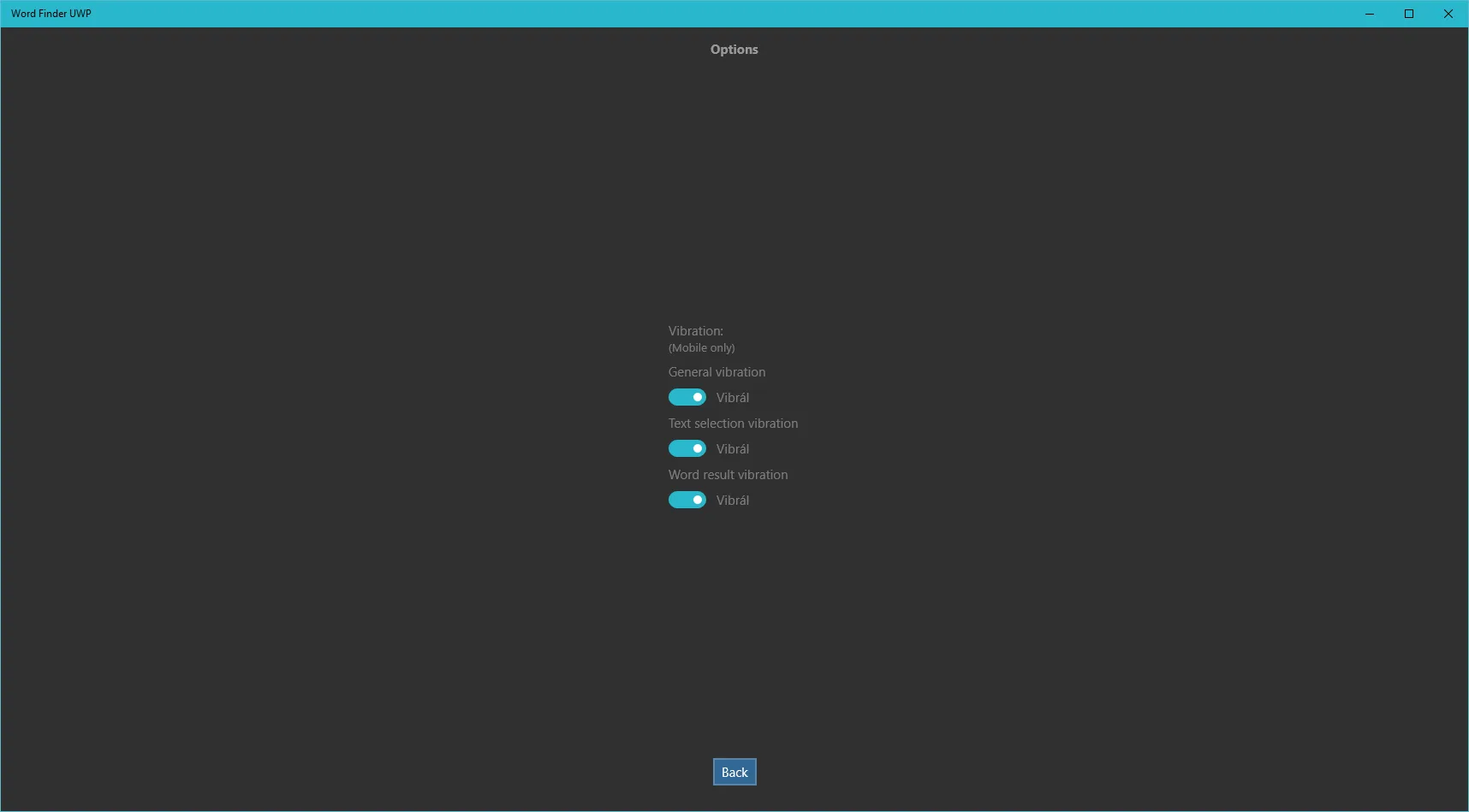 Scrabble game UWP screenshot 2