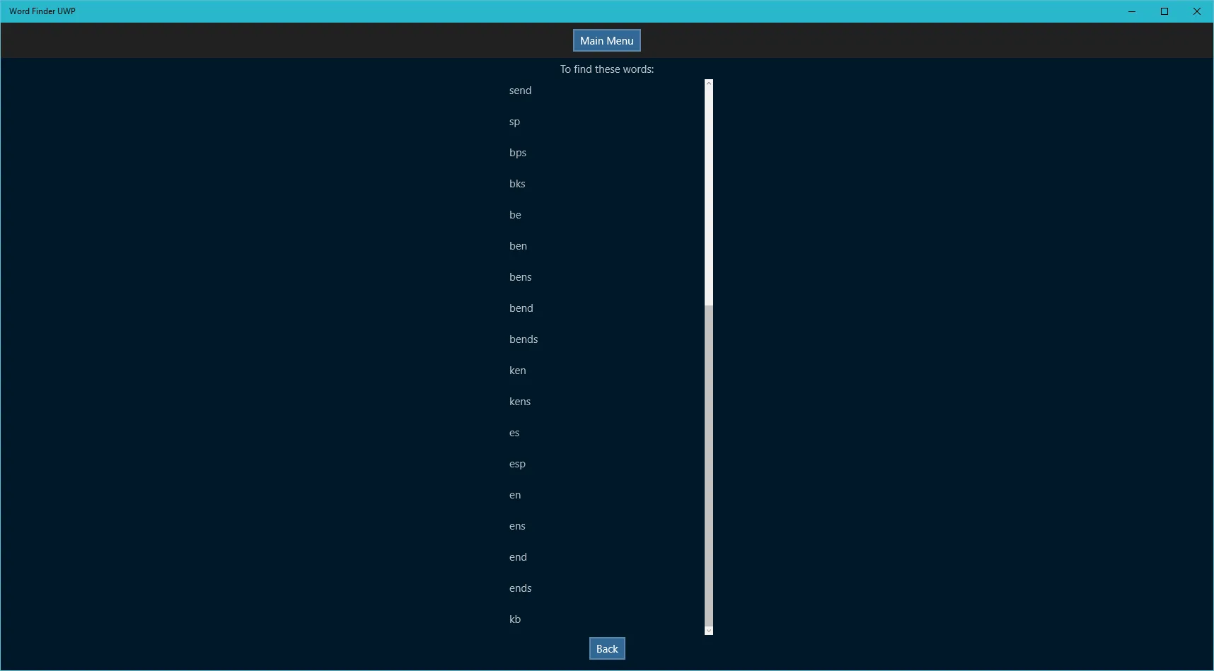 Scrabble game UWP screenshot 4