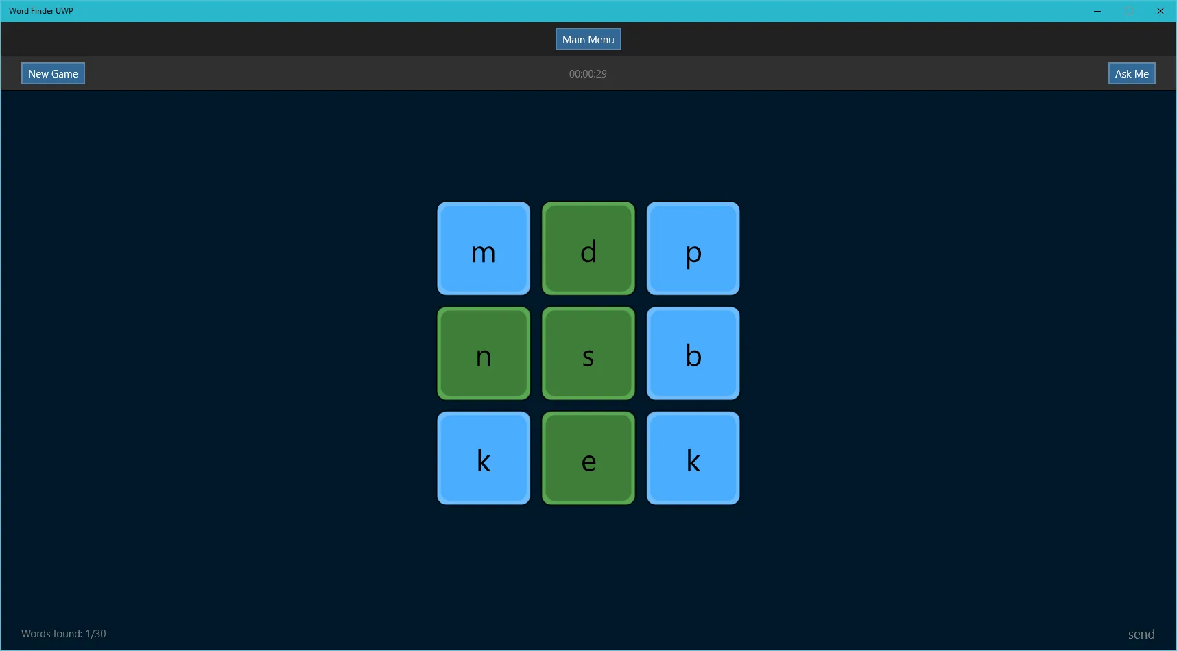 Scrabble game UWP screenshot 5