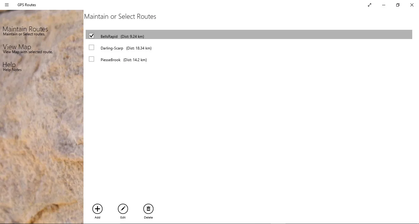 GPS Routes screenshot 1