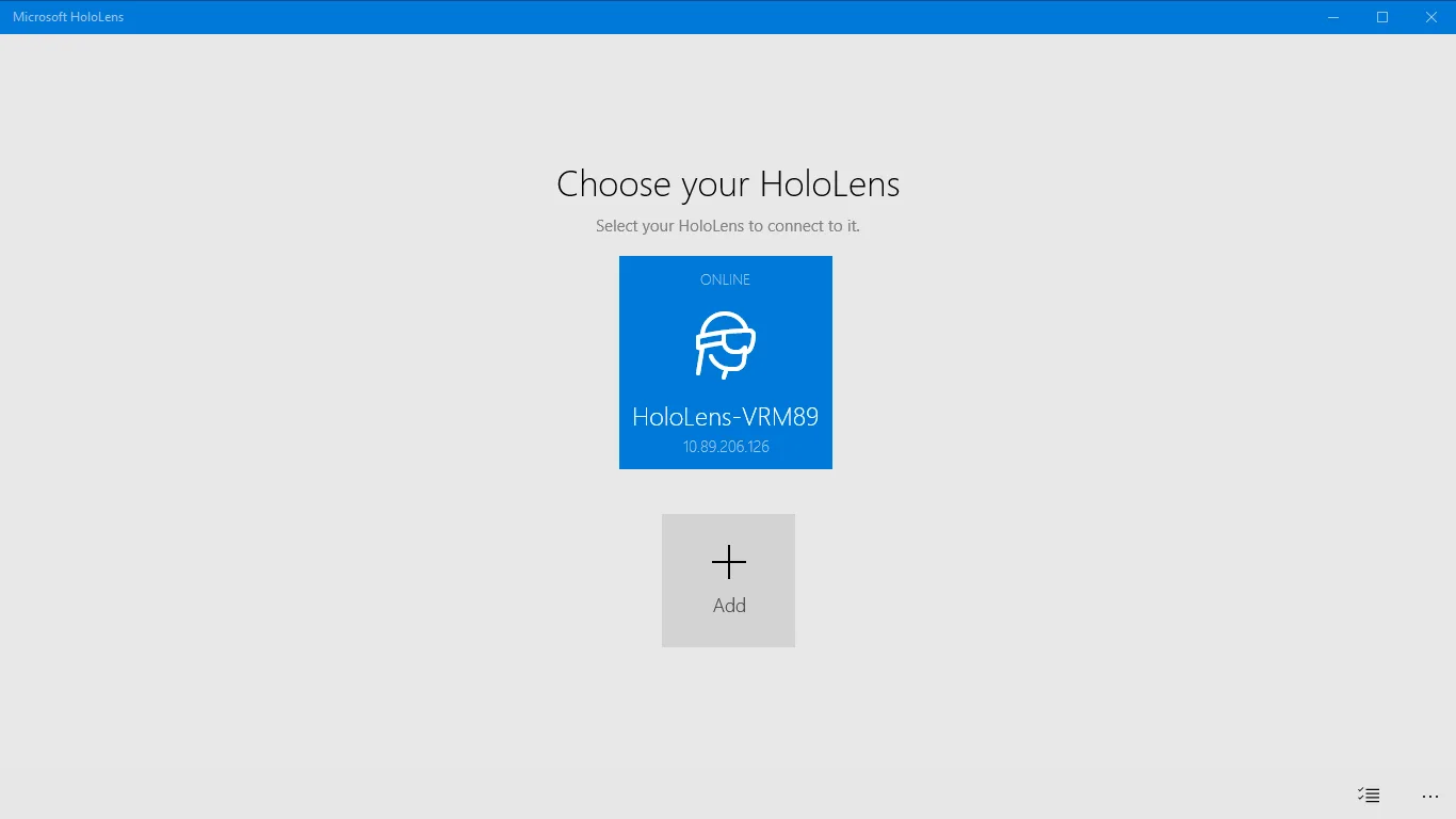 Microsoft HoloLens screenshot 1