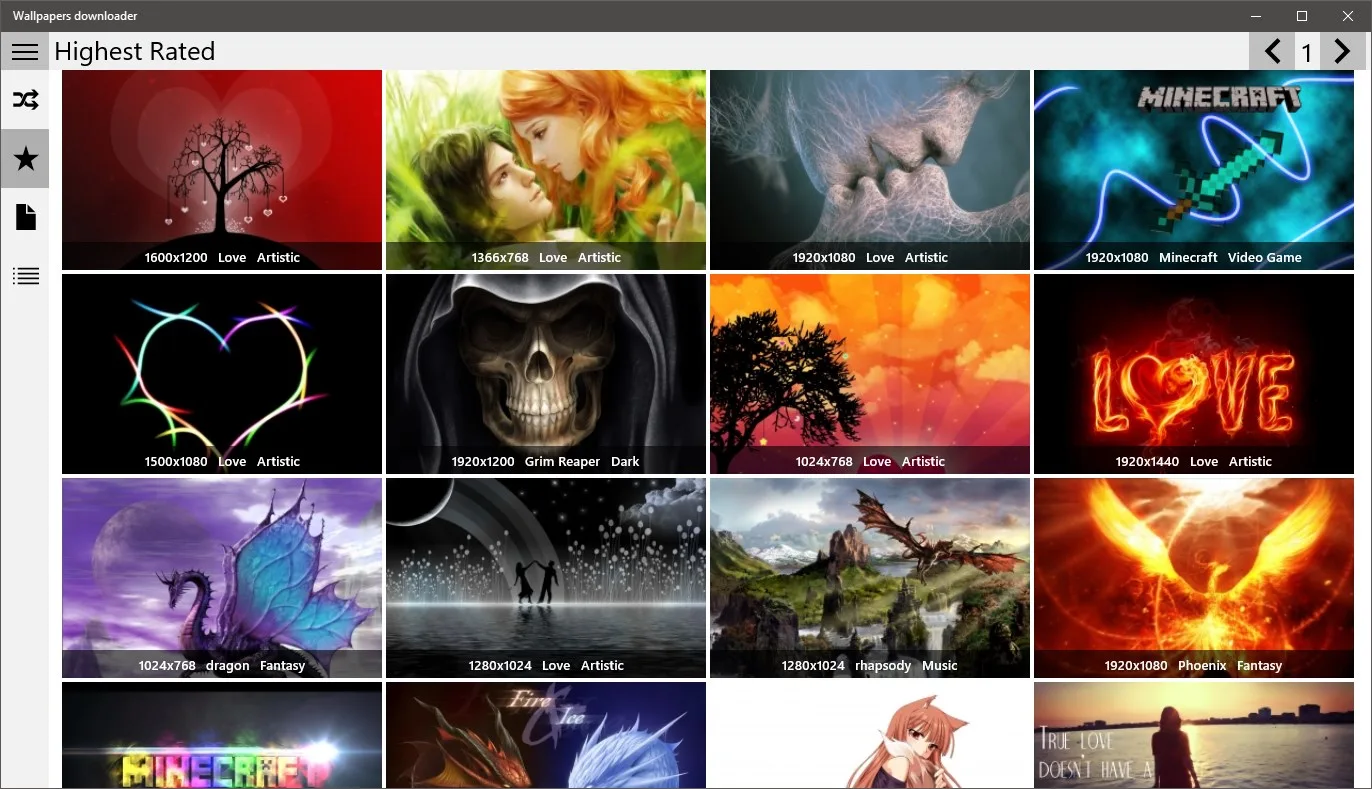 Wallpapers downloader screenshot 3