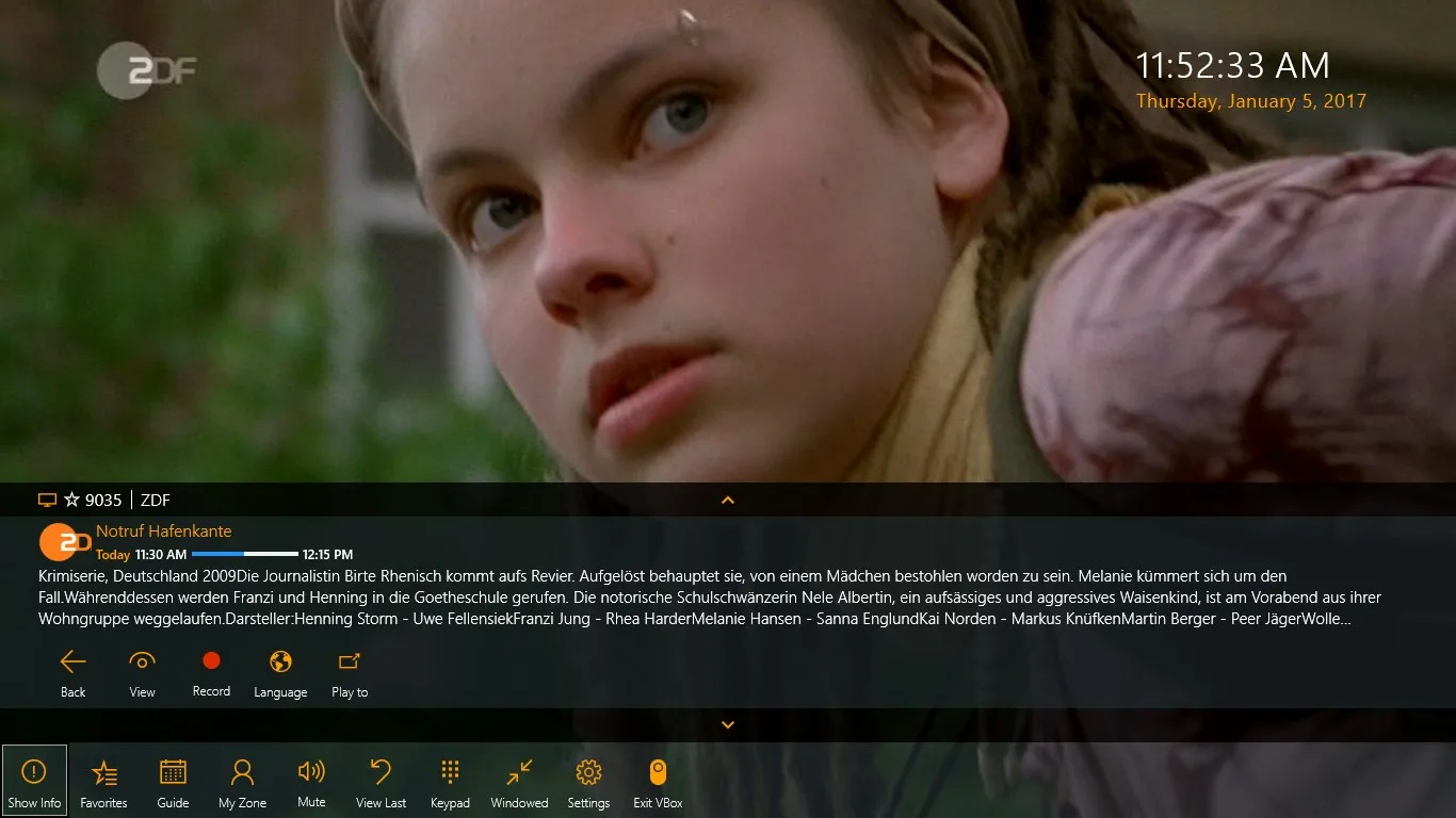 VBox LiveTV screenshot 1