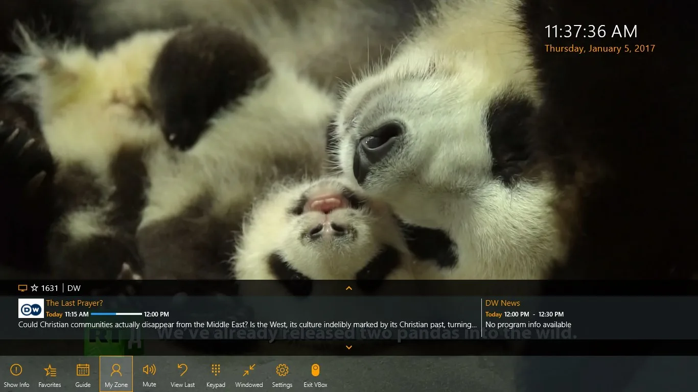VBox LiveTV screenshot 2