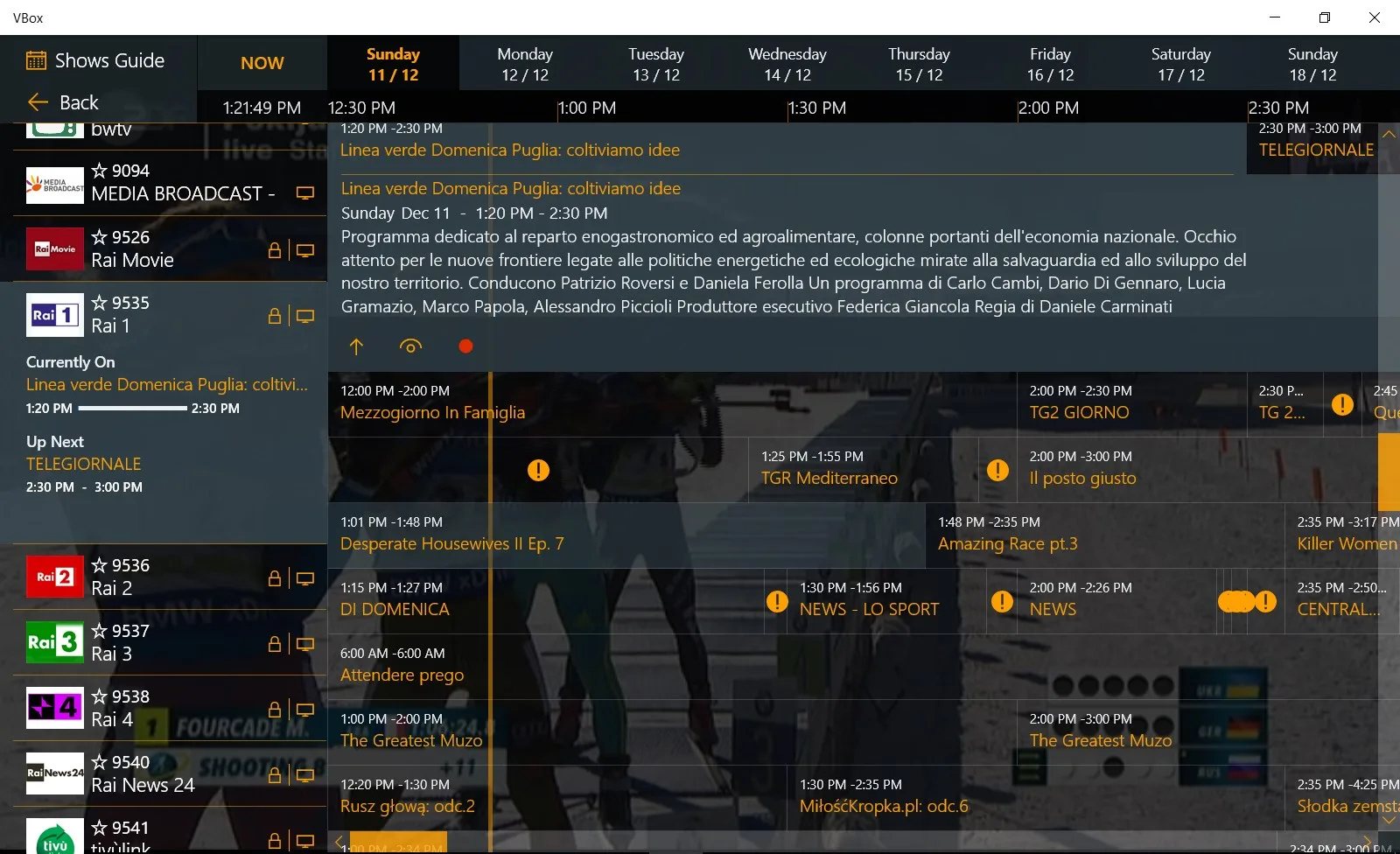 VBox LiveTV screenshot 3