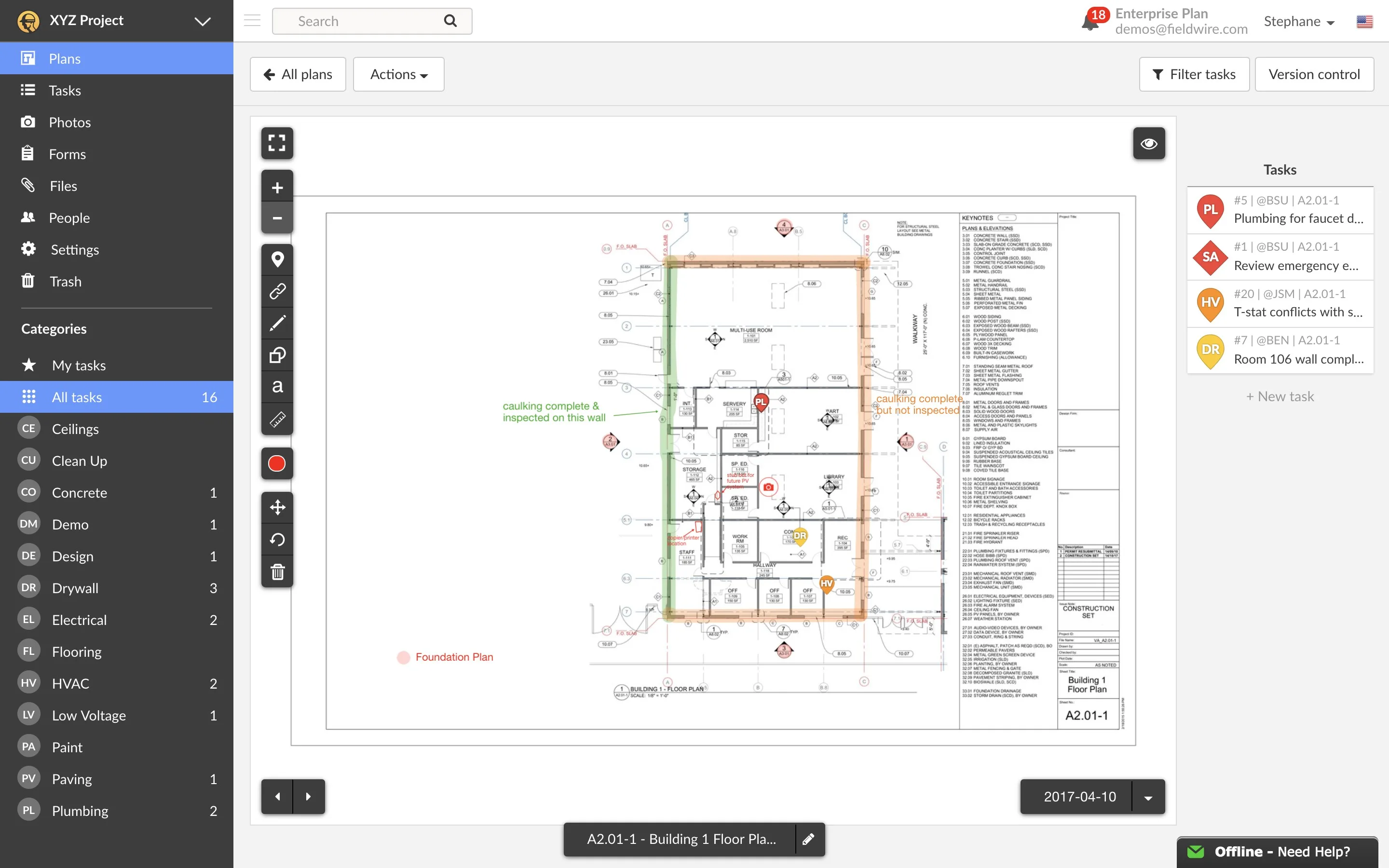 Fieldwire screenshot 2