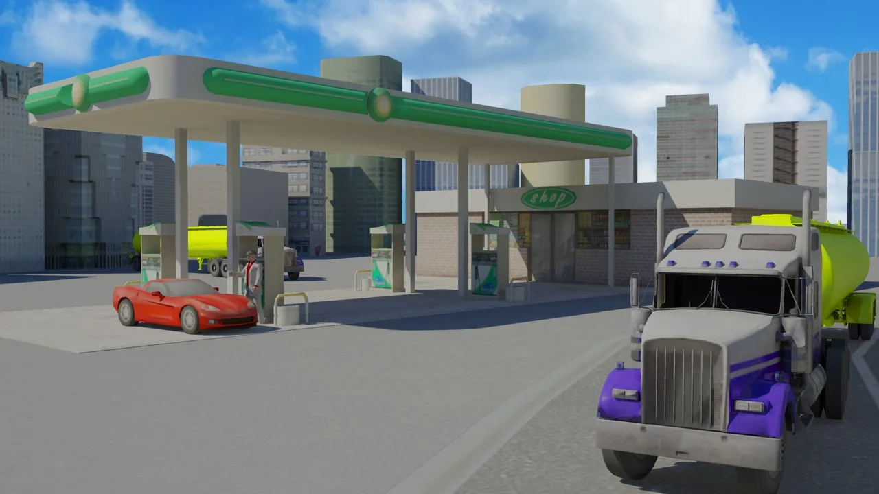 City Cargo Trailer Transporter 3D screenshot 3