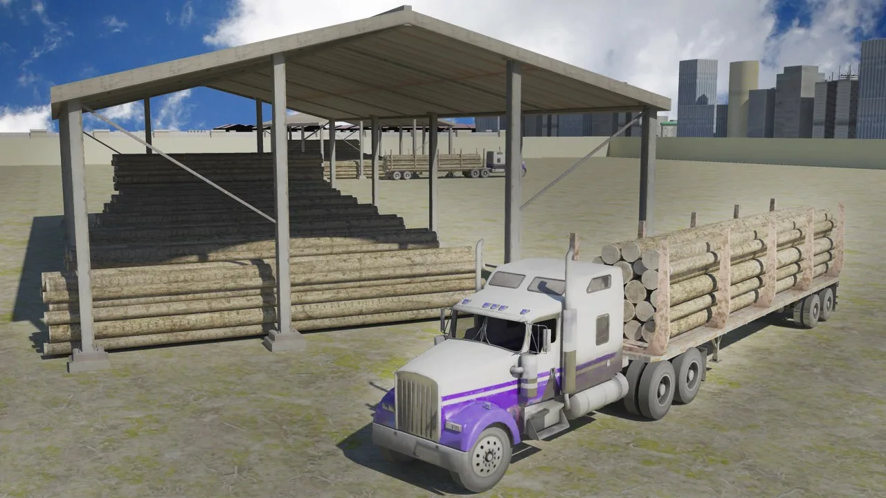 City Cargo Trailer Transporter 3D screenshot 5