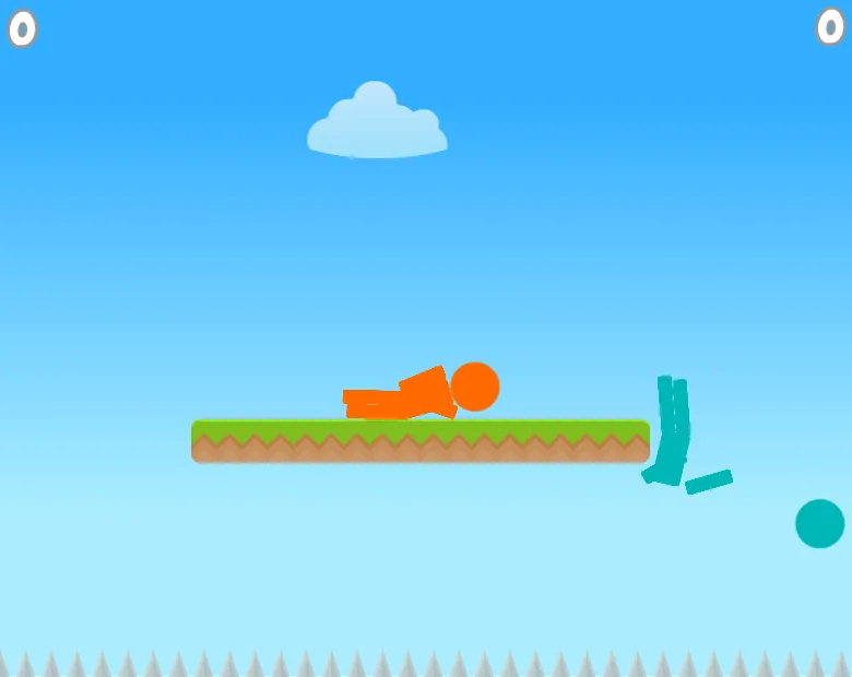 Don't Fall! - 2 player ragdoll game screenshot 1