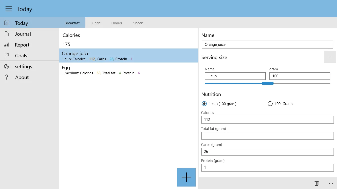 Food Diary v10 screenshot 3