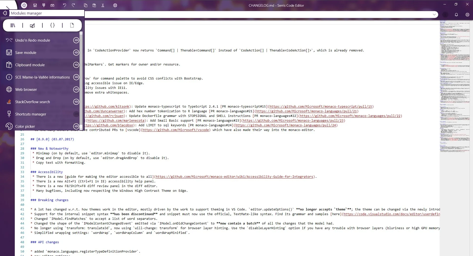 Serris Code Editor screenshot 1
