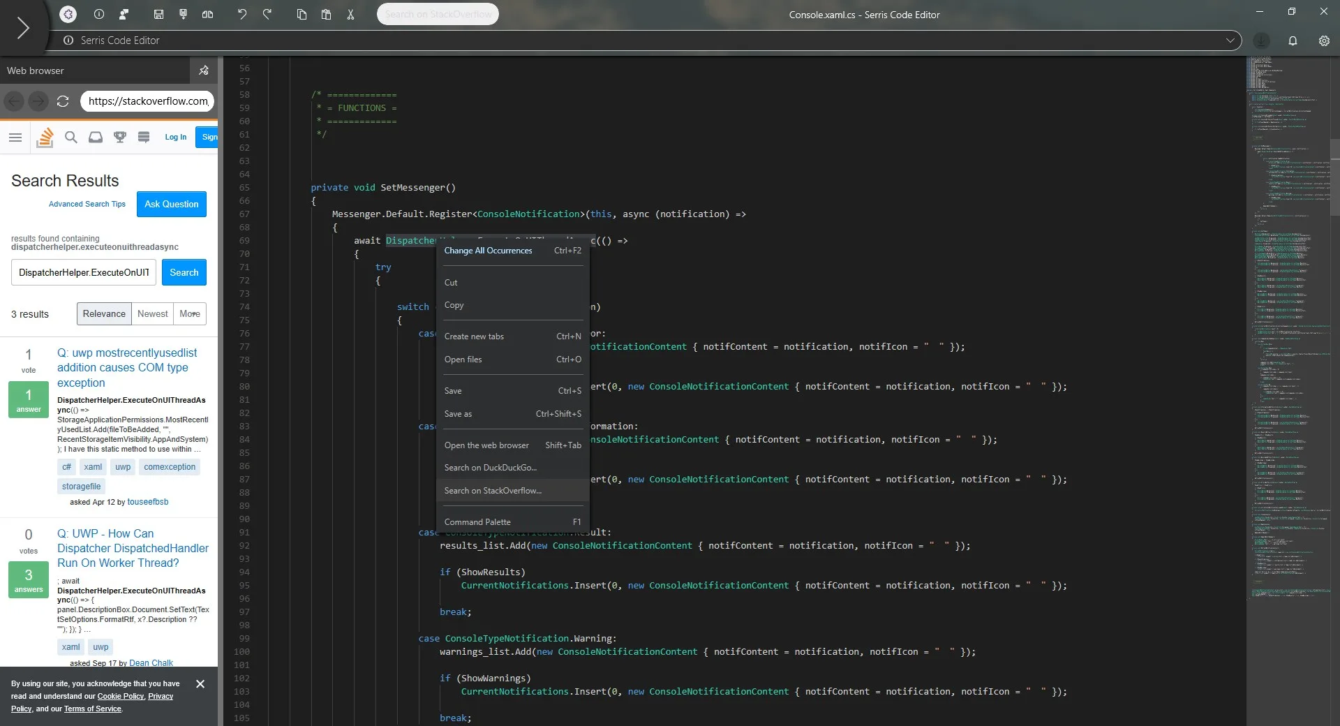 Serris Code Editor screenshot 4