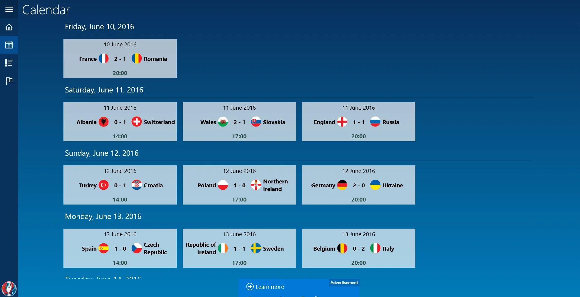 Euro Score 2016 screenshot 4