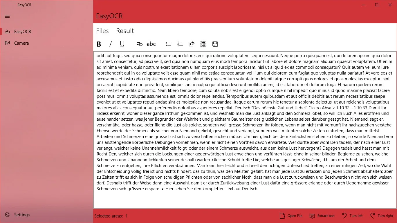 EasyOCR screenshot 3