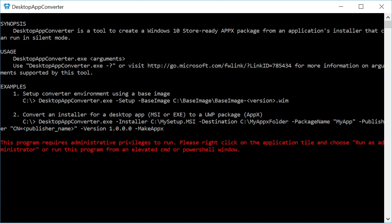 Desktop App Converter screenshot 2
