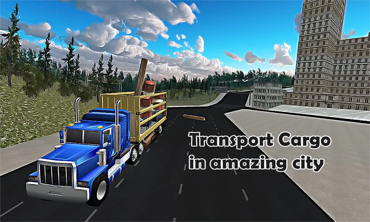 City Transport Cargo Truck Driver 3D screenshot 2