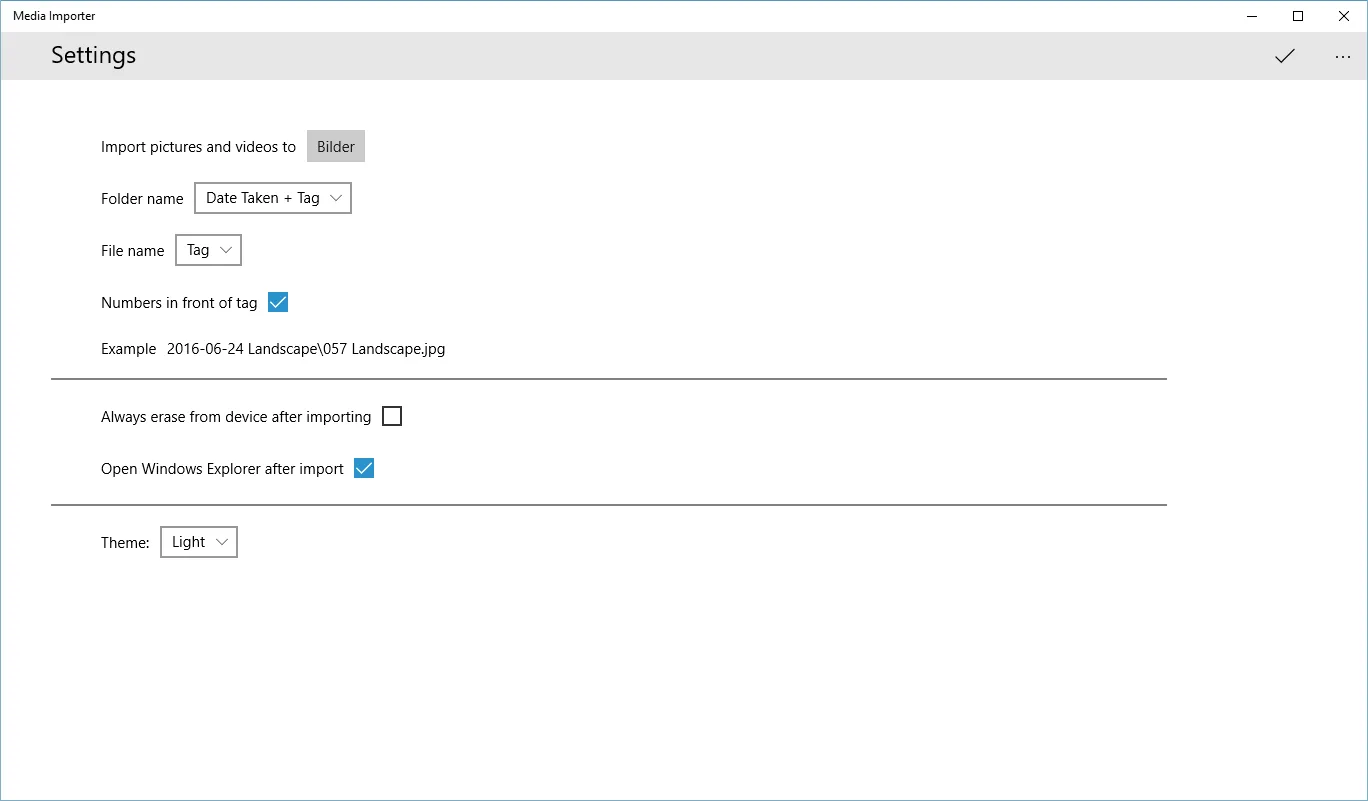 Media Importer screenshot 1