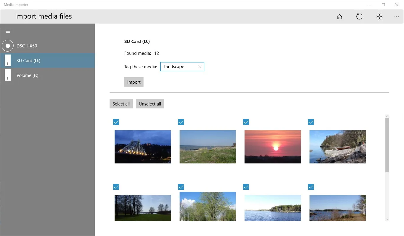 Media Importer screenshot 3