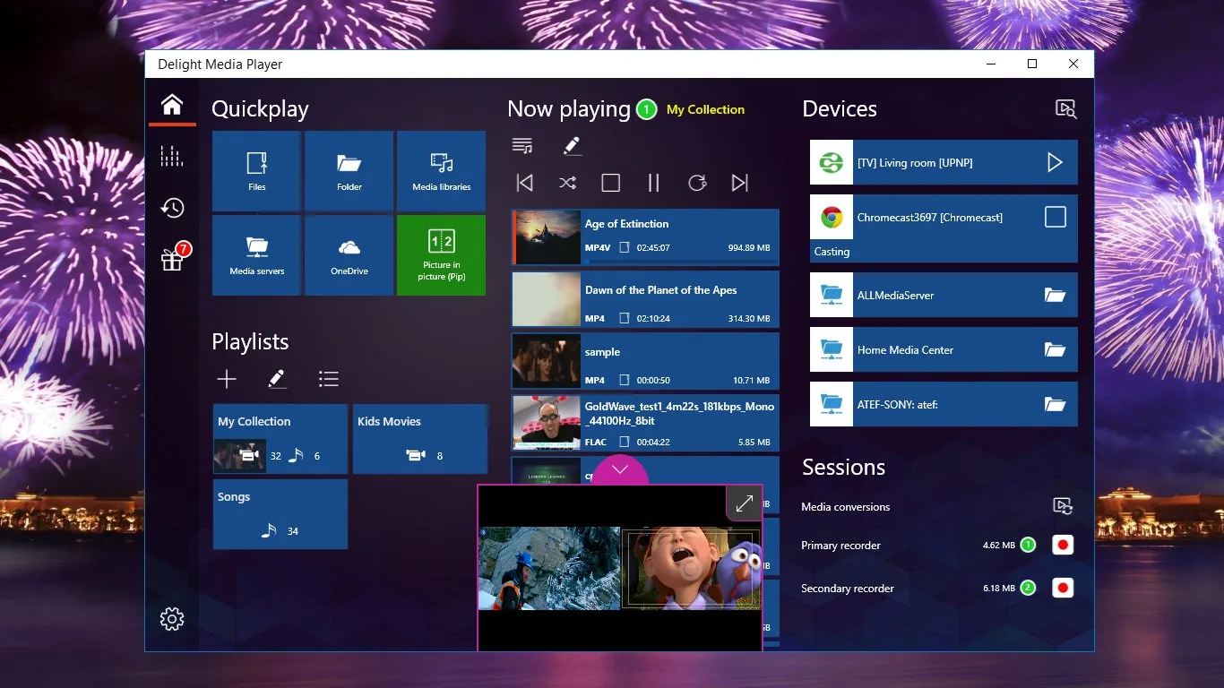 Delight Media Player screenshot 1