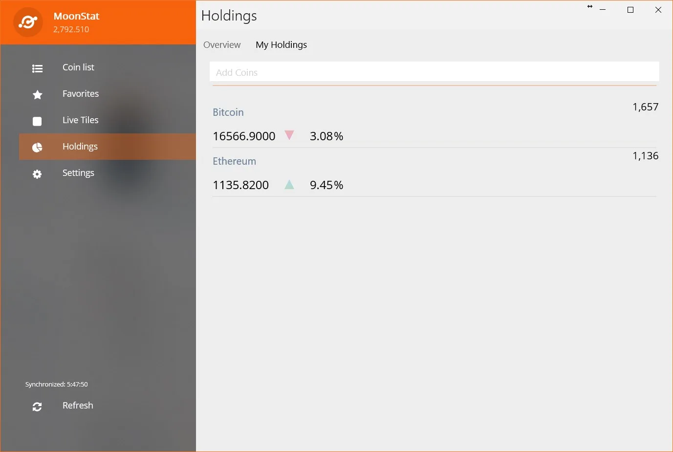 MoonStat screenshot 4