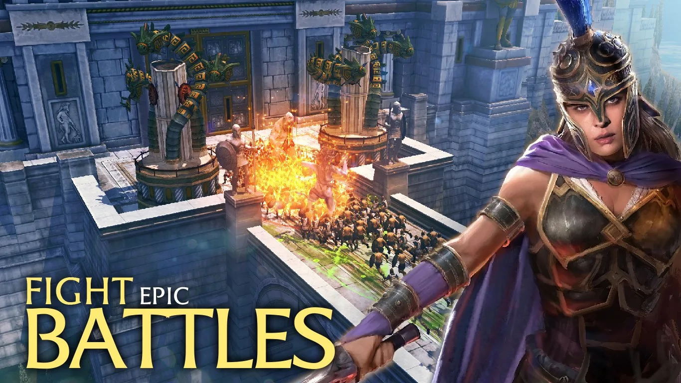 Olympus Rising: Hero Defense screenshot 1