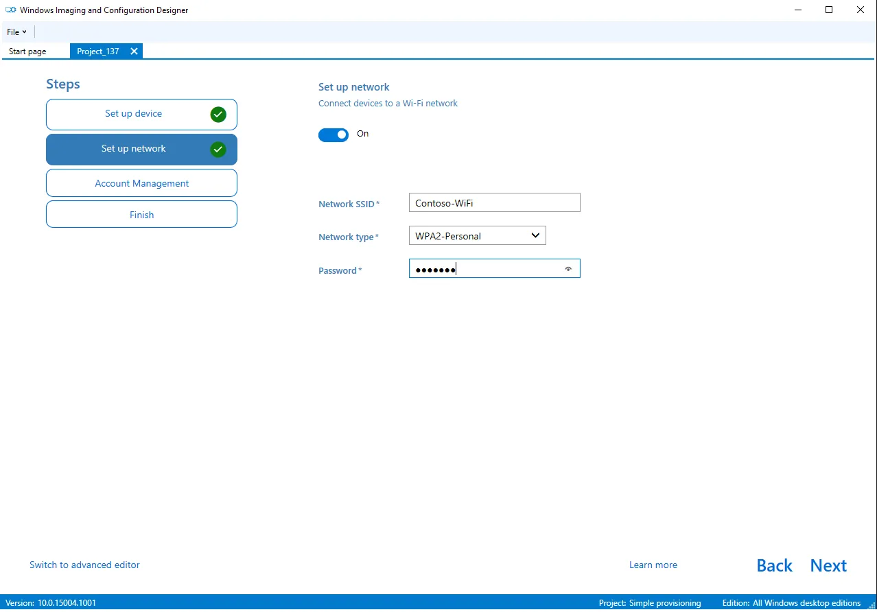 Windows Configuration Designer screenshot 3