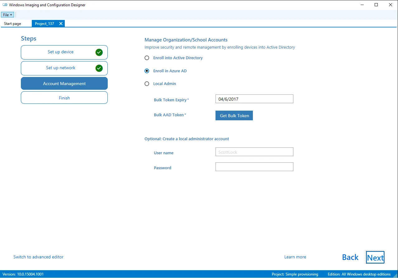 Windows Configuration Designer screenshot 4