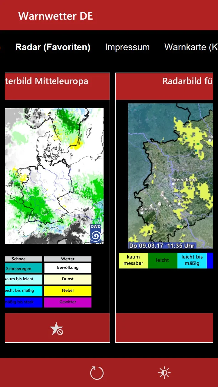 WarnWetter DE screenshot 1