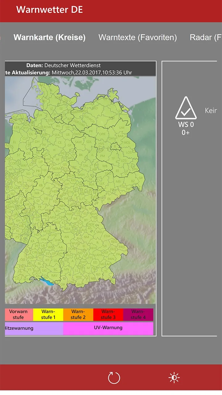 WarnWetter DE screenshot 3