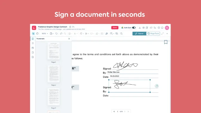 Lumin PDF - Sign and Edit PDF Documents screenshot 4