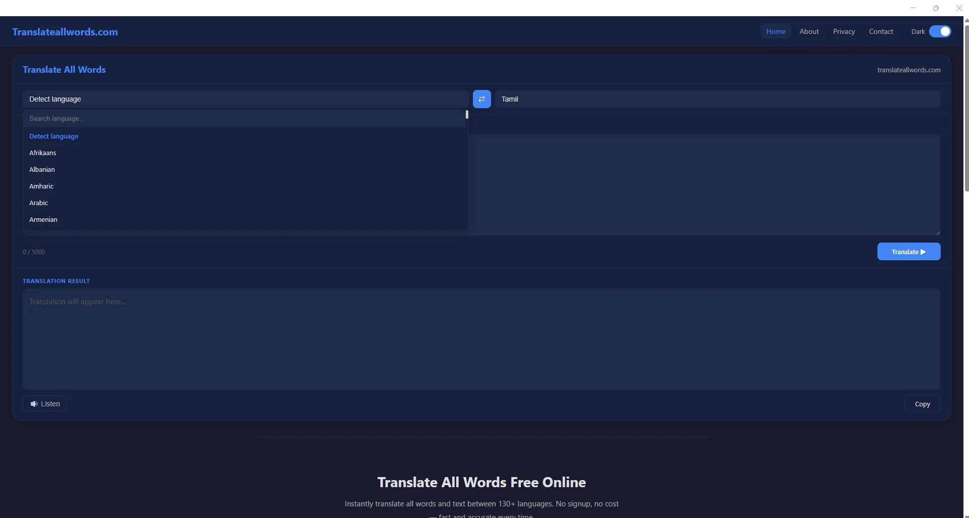 G Translate screenshot 1