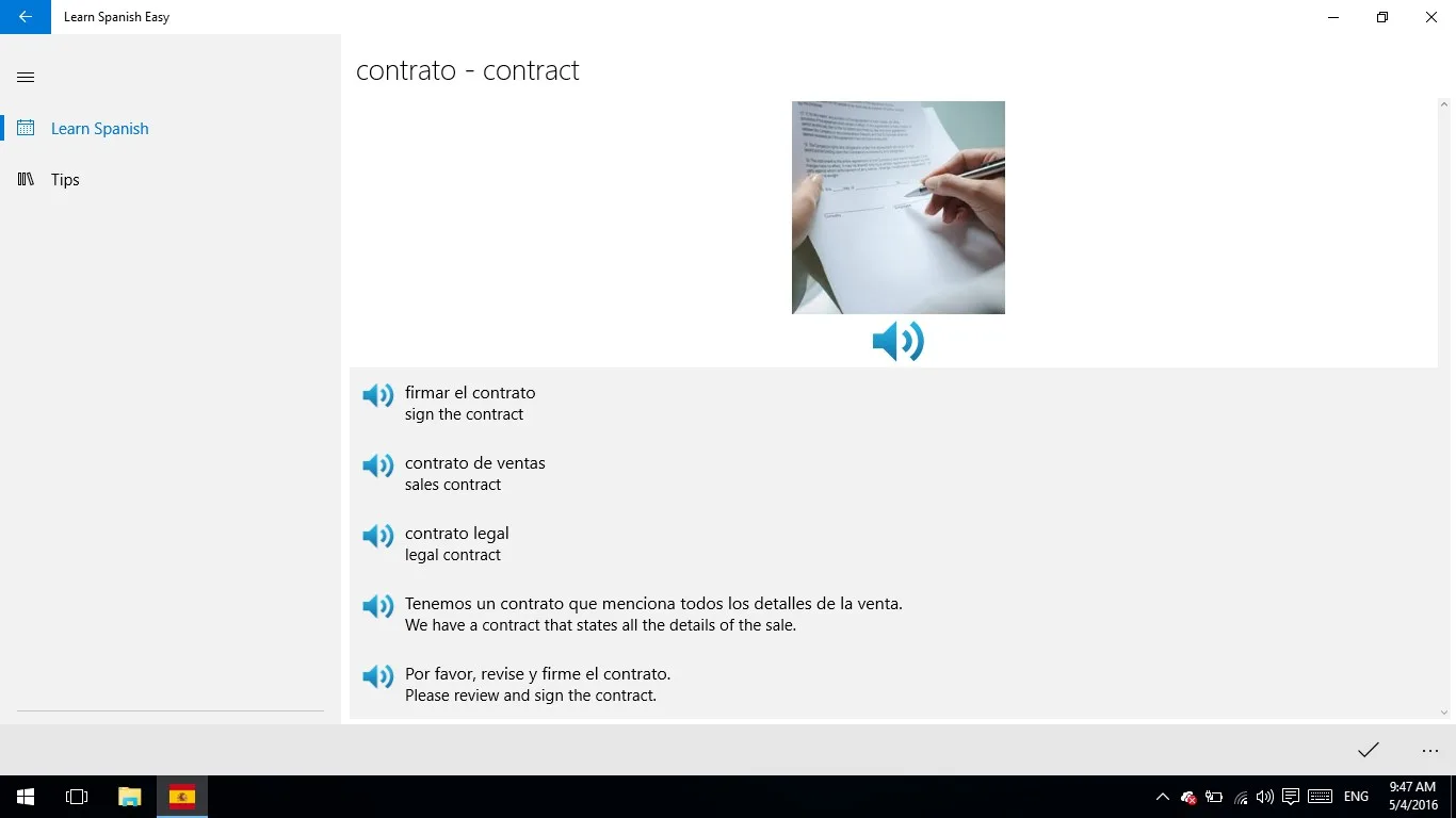Learn Spanish Phrasebook screenshot 1