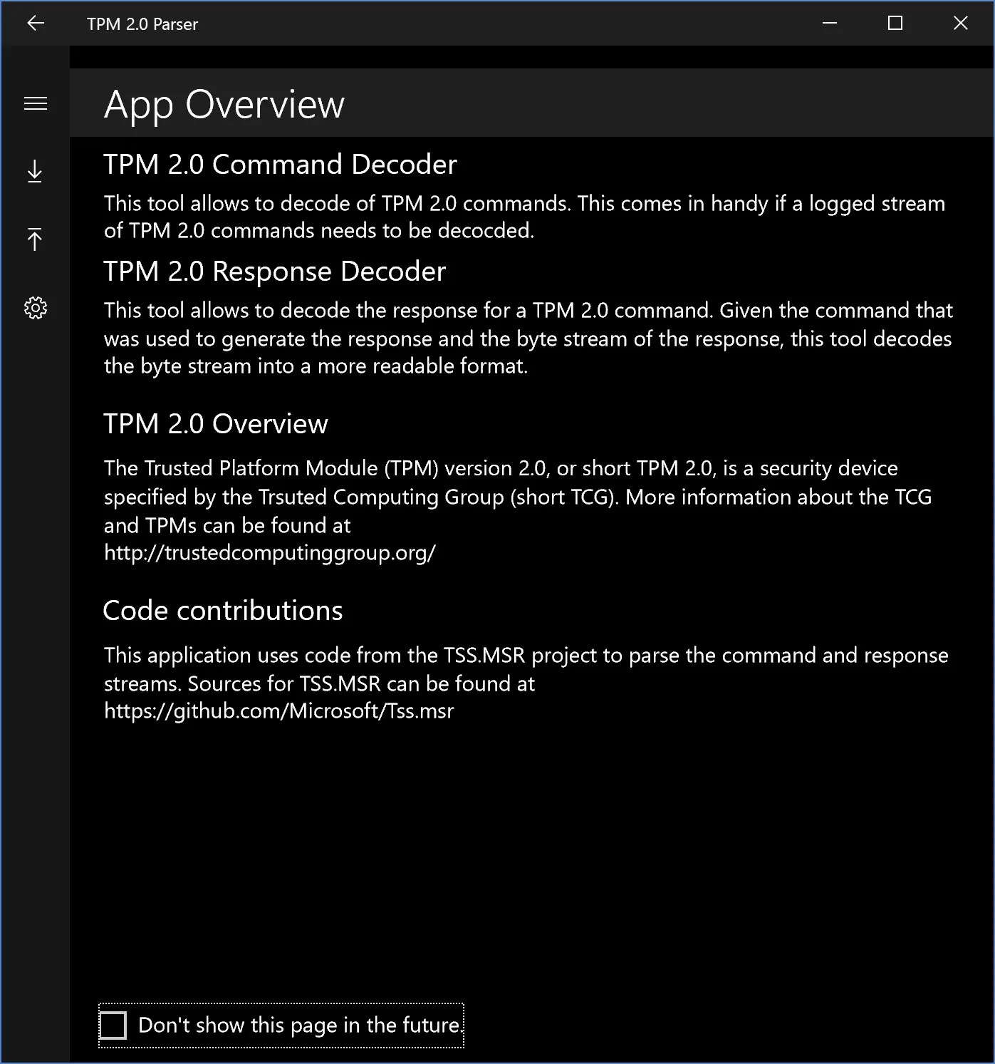 TPM 2.0 Parser screenshot 2