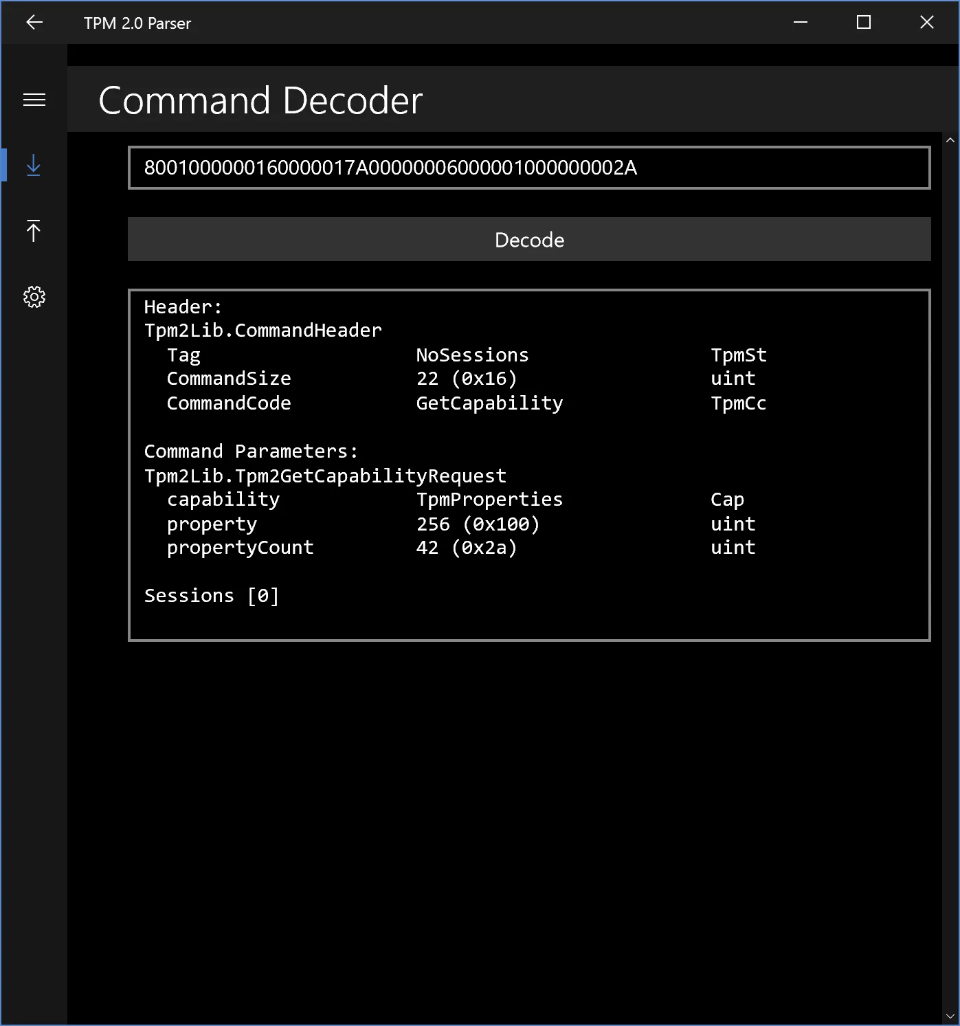 TPM 2.0 Parser screenshot 3