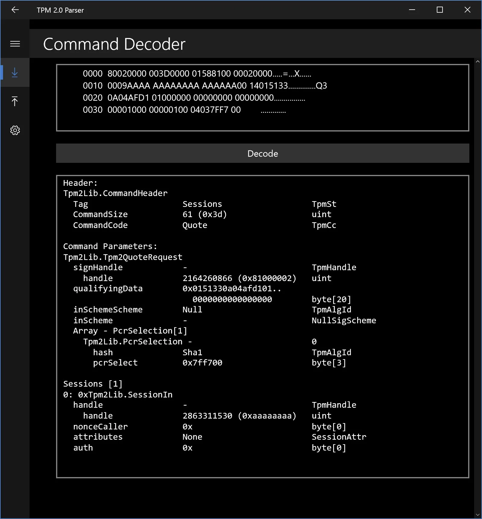 TPM 2.0 Parser screenshot 4