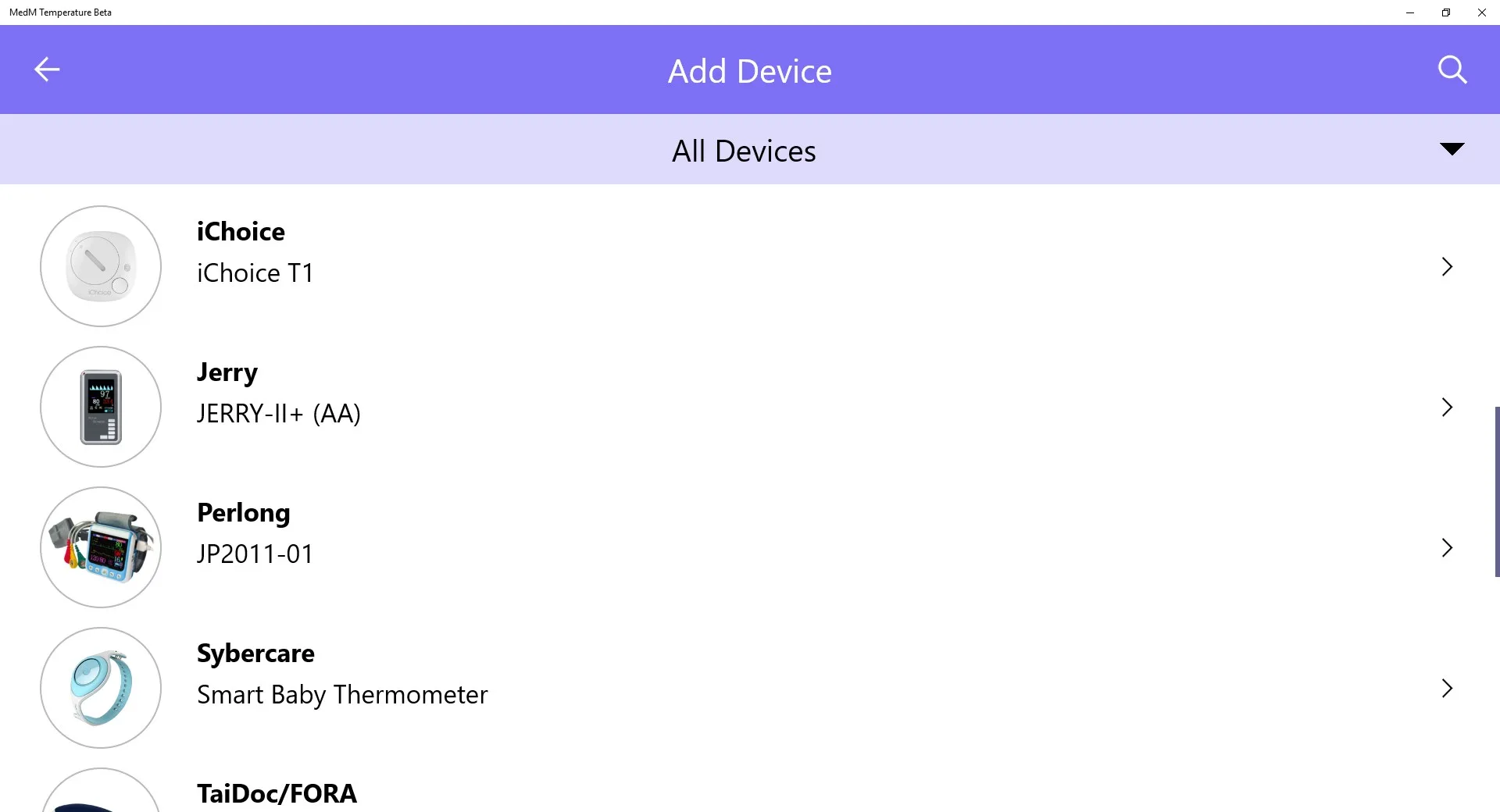 MedM Temperature screenshot 2
