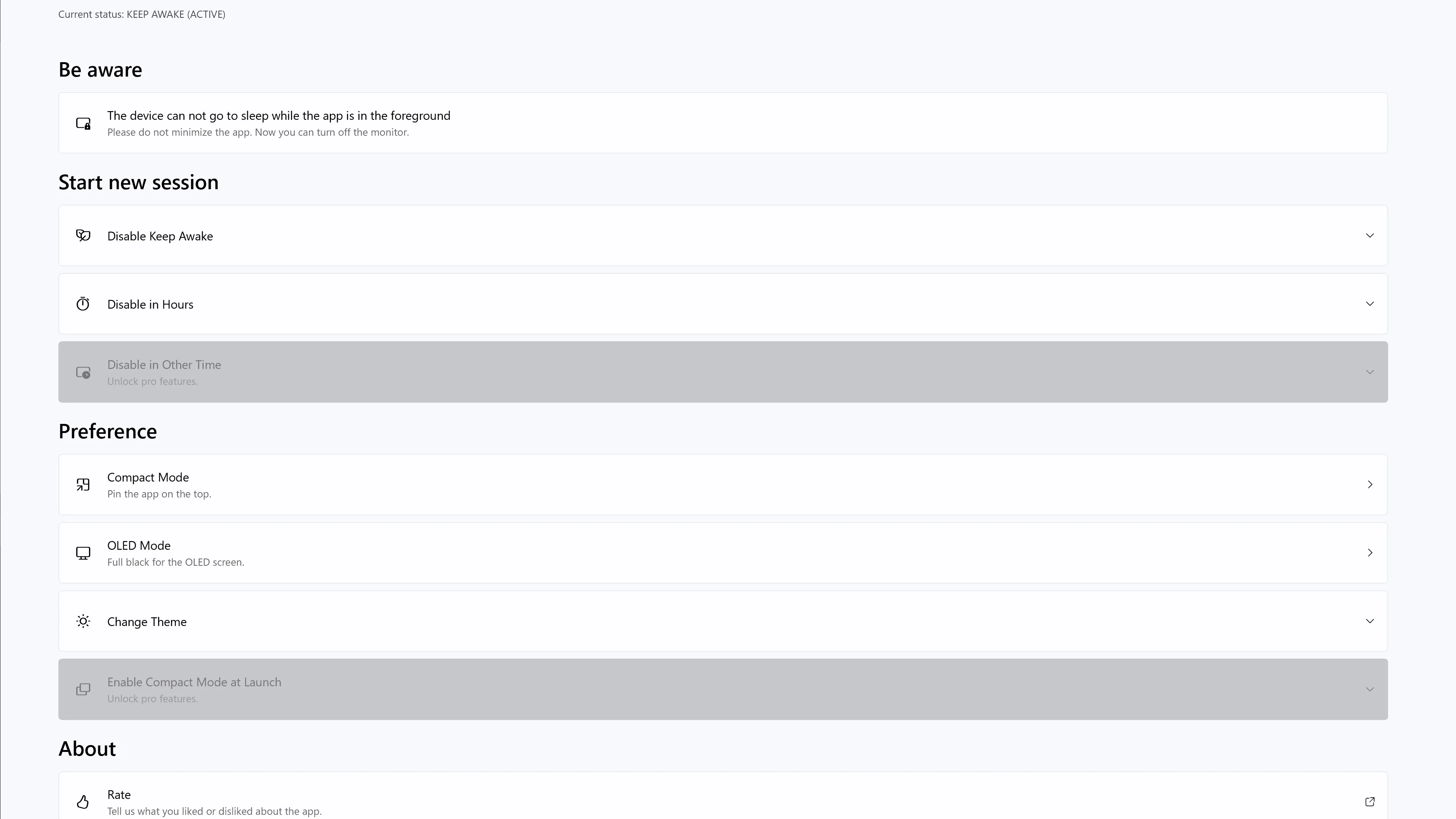 Amphetamine screenshot 1