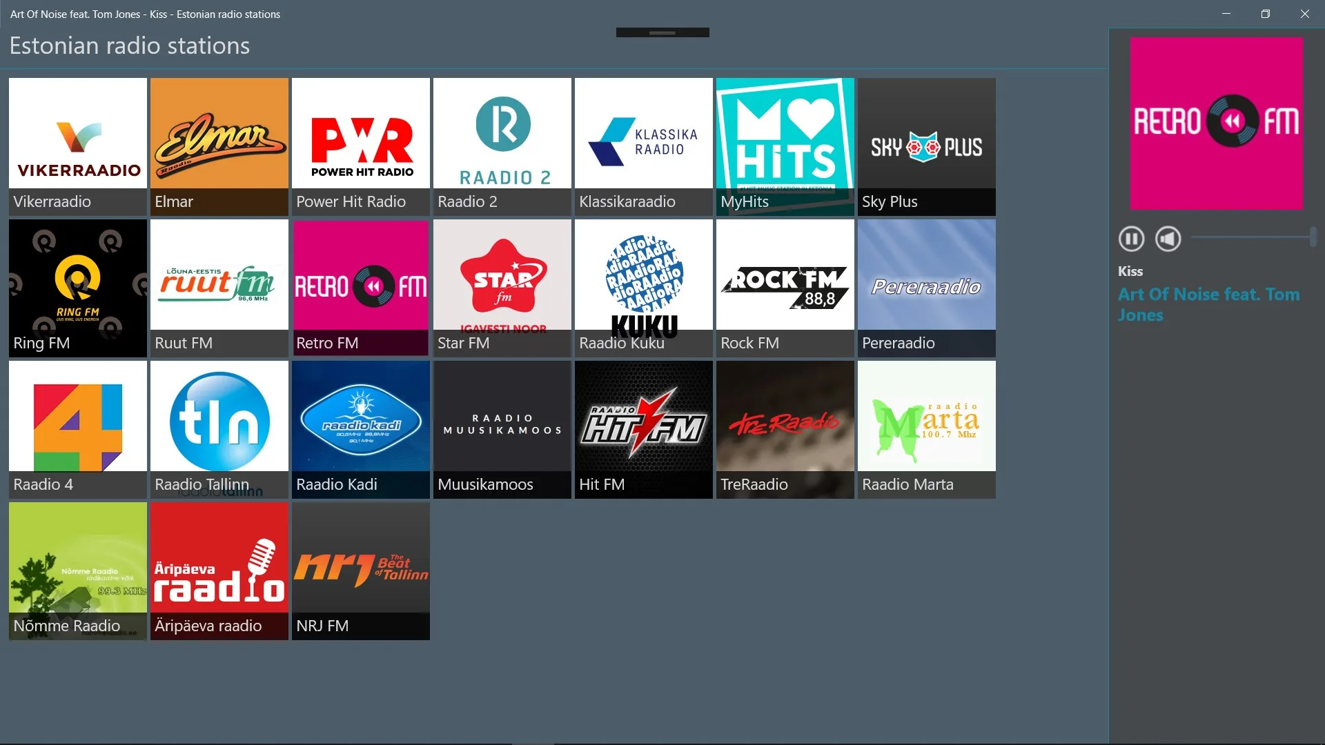 Estonian radio stations screenshot 3