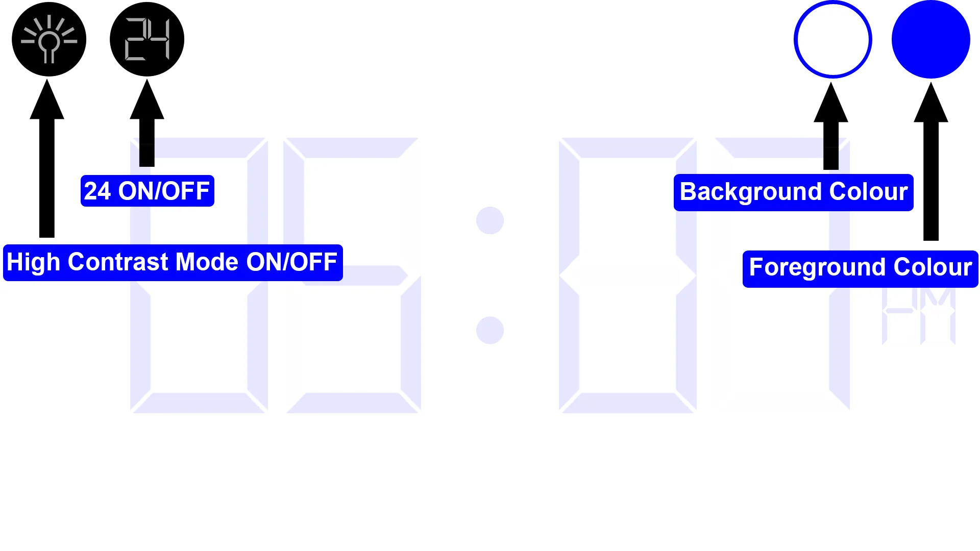 Digital Wall Clock screenshot 2