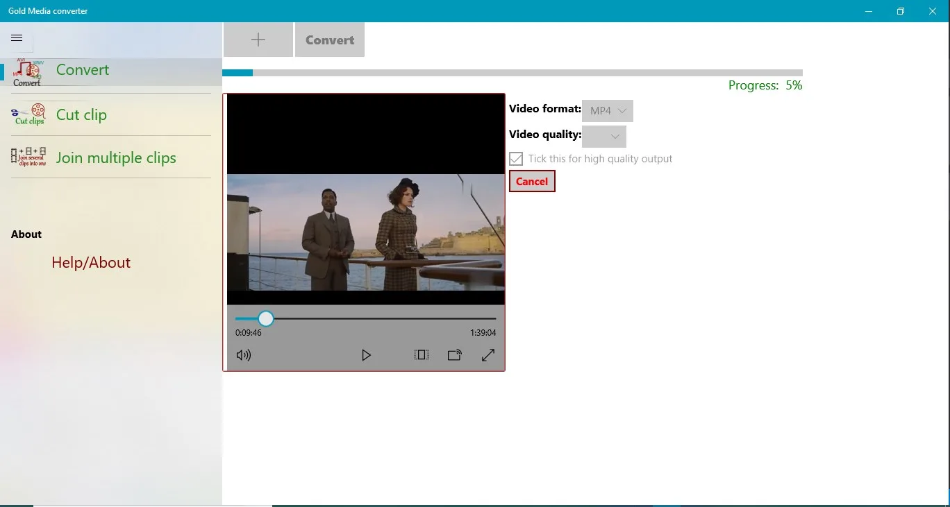 Gold Media converter screenshot 1