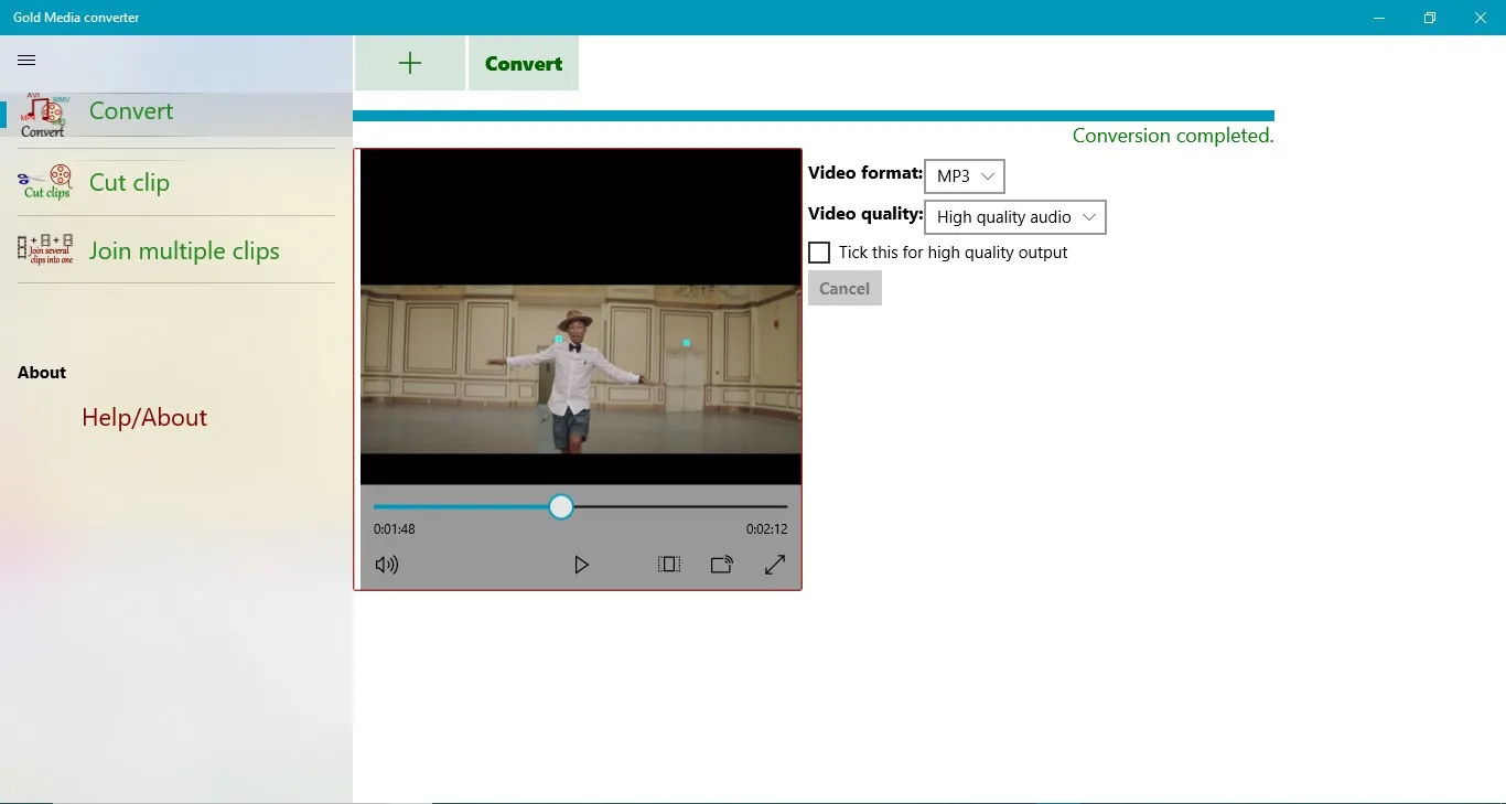 Gold Media converter screenshot 4