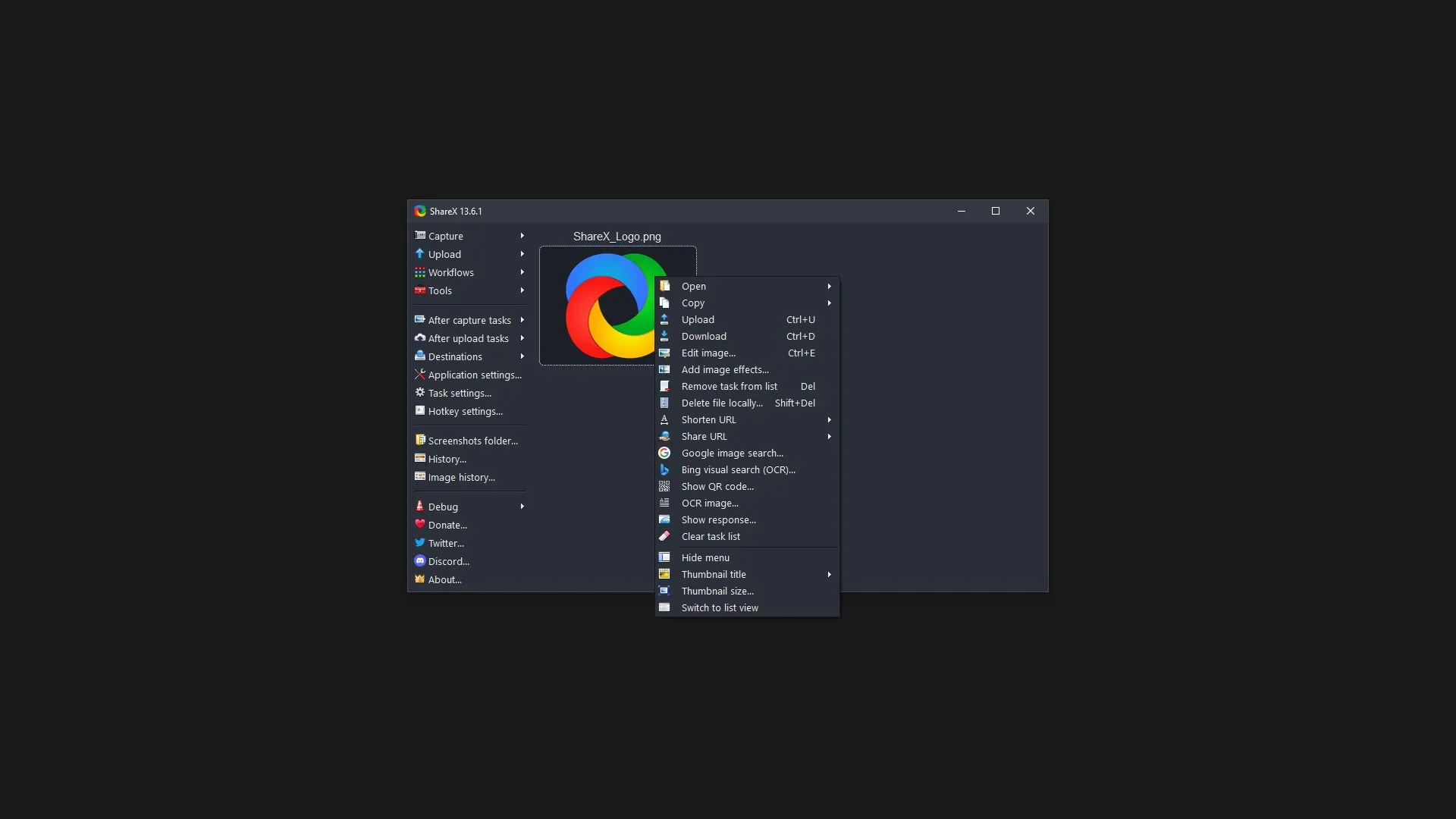 ShareX screenshot 1
