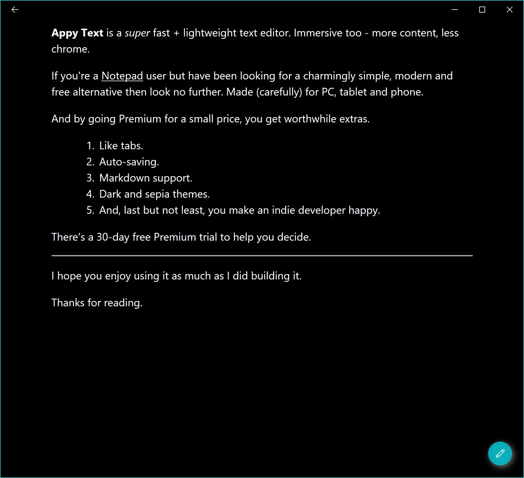 Appy Text screenshot 1