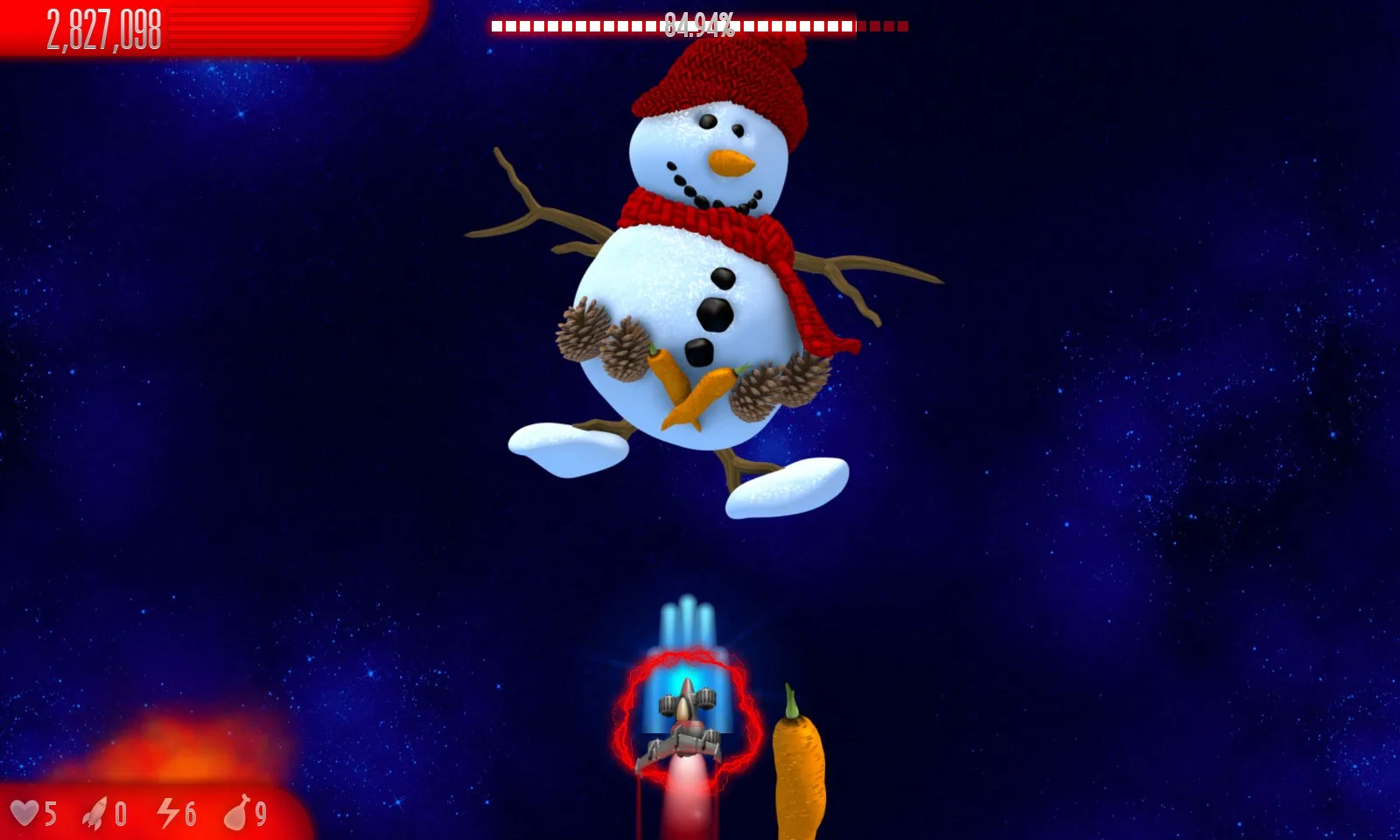 Chicken Invaders 5 Xmas HD screenshot 1